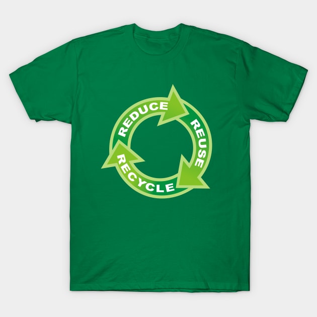 Reduce Reuse Recycle Circle T-Shirt by sifis